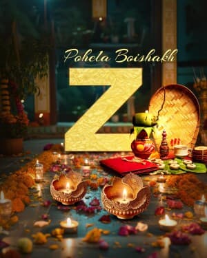 Premium Alphabet - Pohela Boishakh flyer