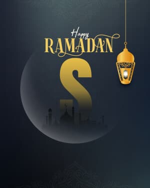 Premium Alphabet - Ramadan marketing poster