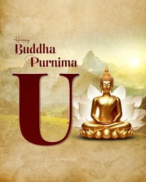 Basic Alphabet - Buddha Purnima graphic