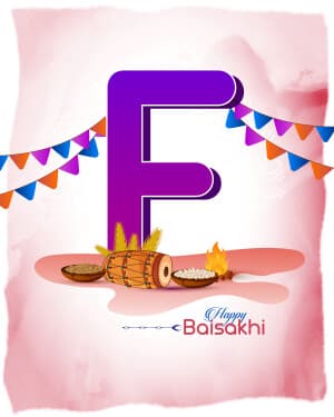 Basic Alphabet - Baisakhi advertisement banner
