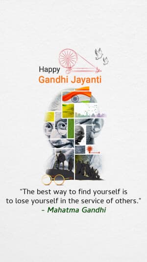 Gandhi Jayanti Insta Story banner