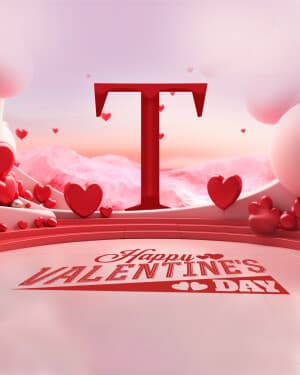 Valentine's Day Special Alphabet ad post