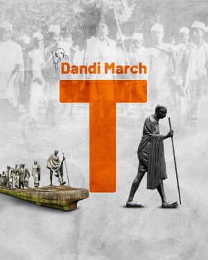 Basic Alphabet - Dandi March ad post