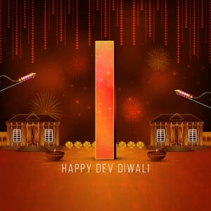 Dev Diwali  Premium Theme greeting image