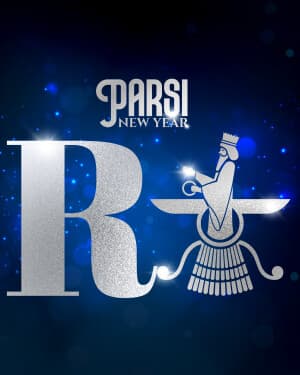 Special Alphabet - Parsi New year marketing poster