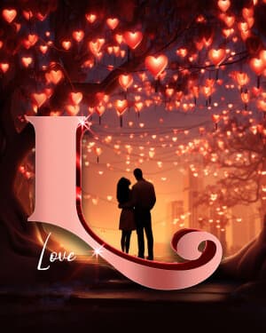 Valentine's Day Exclusive Alphabet Instagram Post