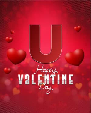 Valentine's Day Premium Alphabet advertisement banner