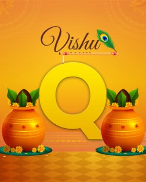 Premium Alphabet - Vishu event advertisement