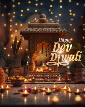 Exclusive Collection of Dev Diwali illustration