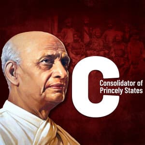 Sardar Patel Jayanti Alphabet template