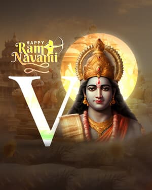 Premium Alphabet - Ram Navami flyer