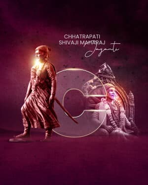 Premium Alphabet - Chhatrapati Shivaji Maharaj Jayanti poster