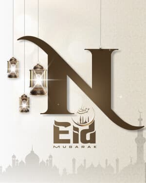 Basic Alphabet - Eid al Fitr Facebook Poster