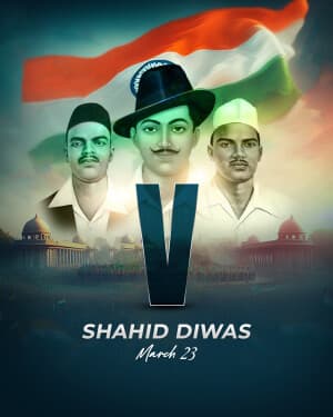 Special Alphabet - Shahid Diwas ad post