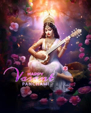 Exclusive Collection of Vasant Panchami whatsapp status poster