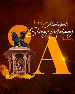 Special Alphabet - Chhatrapati Shivaji Maharaj Jayanti post