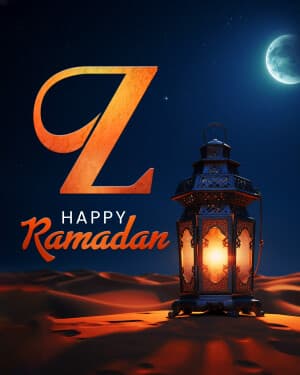 Special Alphabet -  Ramadan whatsapp status poster