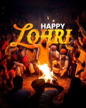 Exclusive Collection of Lohri illustration