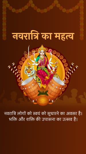 Importance of Navratri greeting image