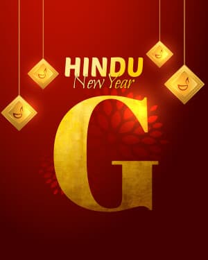 Special Alphabet - Hindu New Year greeting image