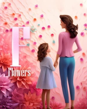 Exclusive Alphabet - Mother's Day advertisement banner