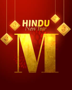 Special Alphabet - Hindu New Year marketing poster