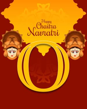 Basic Alphabet - Chaitra Navratri Instagram Post