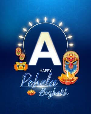 Basic Alphabet - Pohela Boishakh event poster