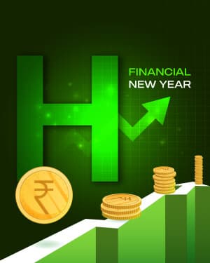 Basic alphabet - Financial New Year greeting image