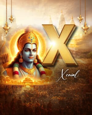 Exclusive Alphabet - Ram Navami poster