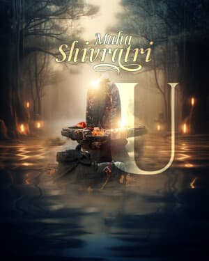 Premium Alphabet - Maha Shivaratri ad post