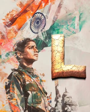 Kargil Vijay Diwas Exclusive Alphabet creative image