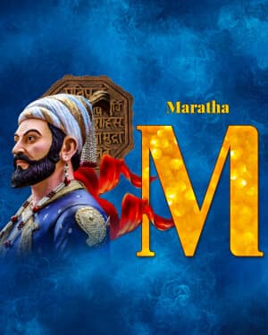 Exclusive Alphabet - Shivaji Maharaj Rajyabhishek Din whatsapp status poster