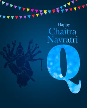 Special Alphabet - Chaitra Navratri event advertisement