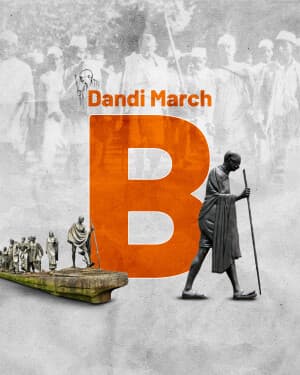 Basic Alphabet - Dandi March event poster