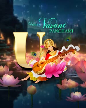 Vasant Panchami - Premium Alphabet flyer
