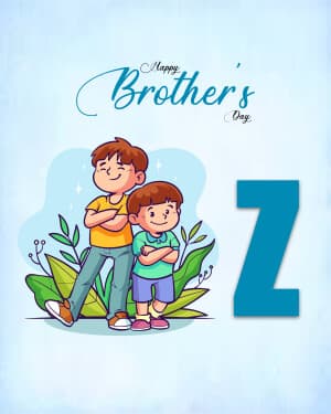 Basic Alphabet - Brother's Day creative image