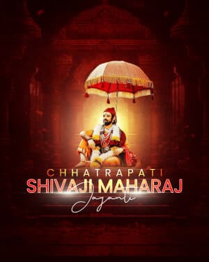 Exclusive Collection - Chhatrapati Shivaji Maharaj Jayanti poster Maker