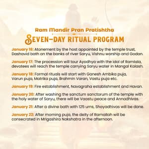 Ram Mandir Info event advertisement