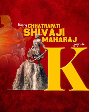 Special Alphabet - Chhatrapati Shivaji Maharaj Jayanti poster Maker