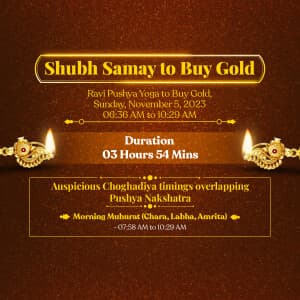 Jewellery Muhurat Instagram flyer