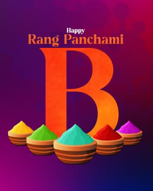 Basic Alphabet - Rang Panchami marketing poster