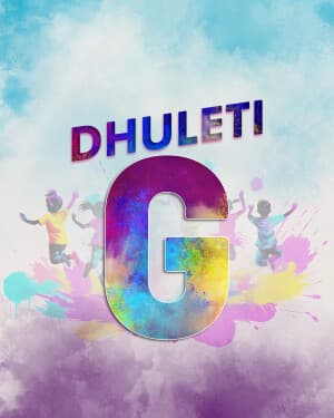 Premium Alphabet - Dhuleti Instagram Post