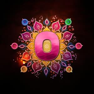 Diwali Alphabet poster Maker