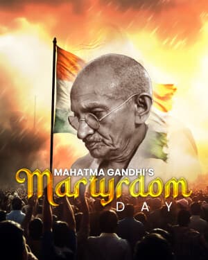 Gandhi’s Martyrdom Day - Exclusive Post illustration