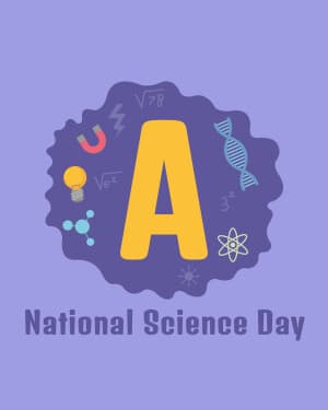 Special Alphabet - National Science Day post