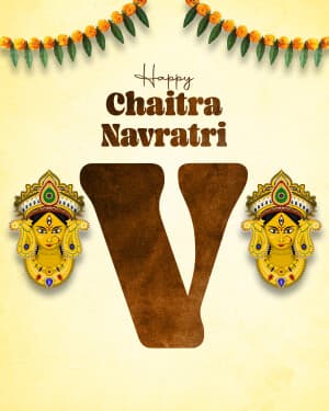 Special Alphabet - Chaitra Navratri flyer