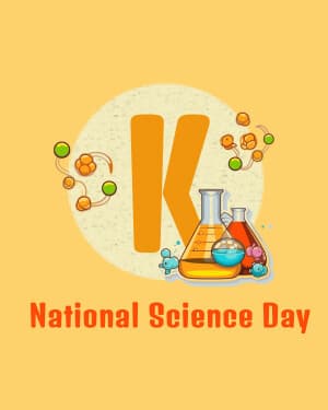 Special Alphabet - National Science Day poster Maker