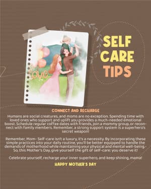 Self-Care Tips for Moms post