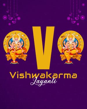 Vishwakarma Jayanti - Special Alphabet festival image
